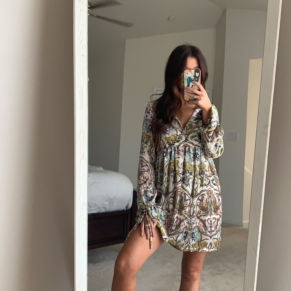 Free people mini baby doll dress